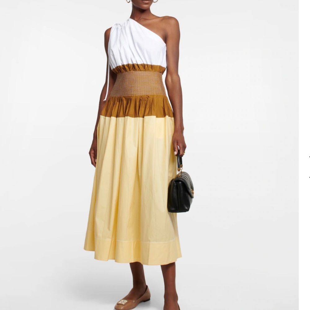 Tory Burch
Color block One Shoulder Midi Dress